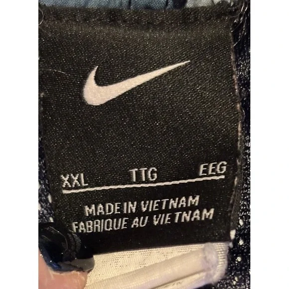 NIKE Swim Trunks Mens 2X Mesh Liner Pockets Elastic Pull On Blue Athletic Shorts - Picture 3 of 5